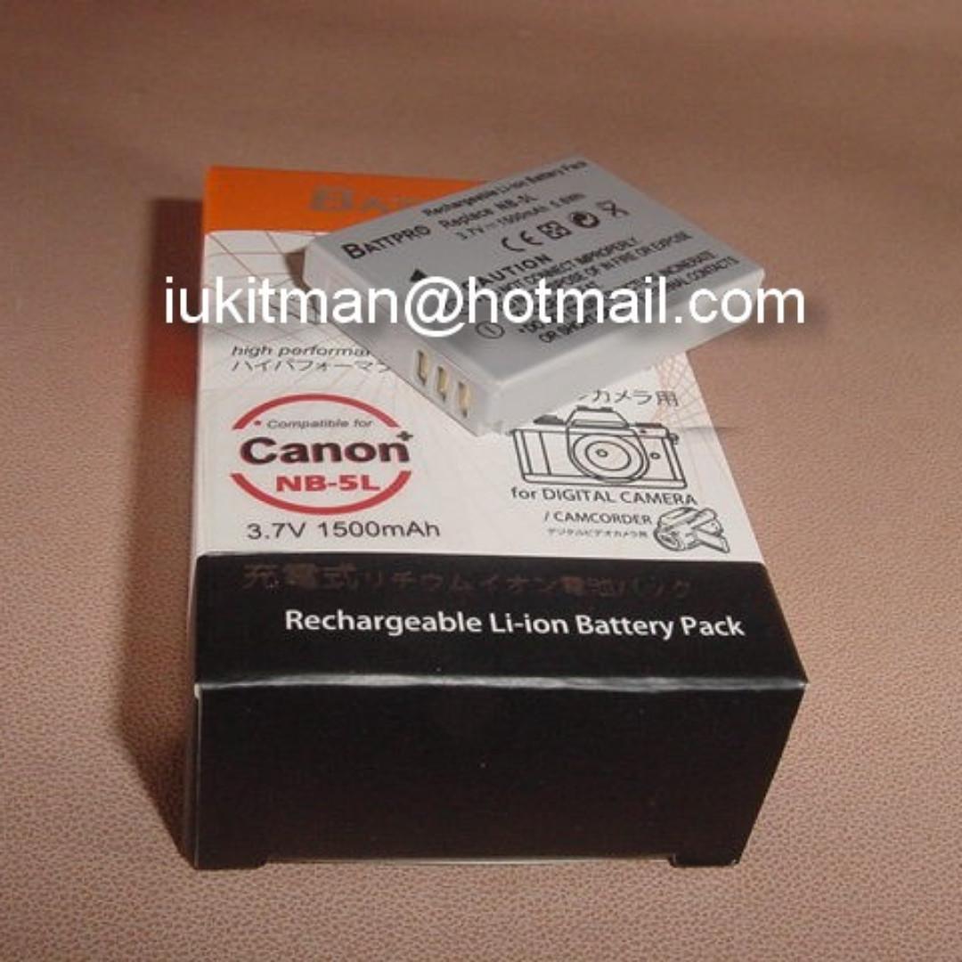 Akku Für Canon IXUS Kameras – 1120mAh, Kompatibel Mit IXUS 800 IS, 850, 860, 90 & Vielen Mehr (Typ NB-5L)