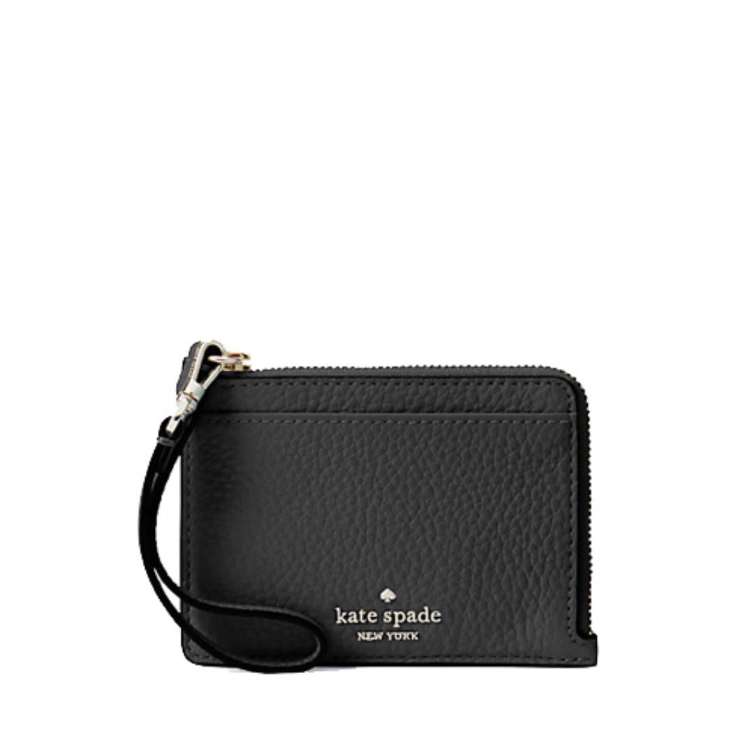 NEW ARRIVAL Kate Spade Jackson Small Card Holder Wristlet Black