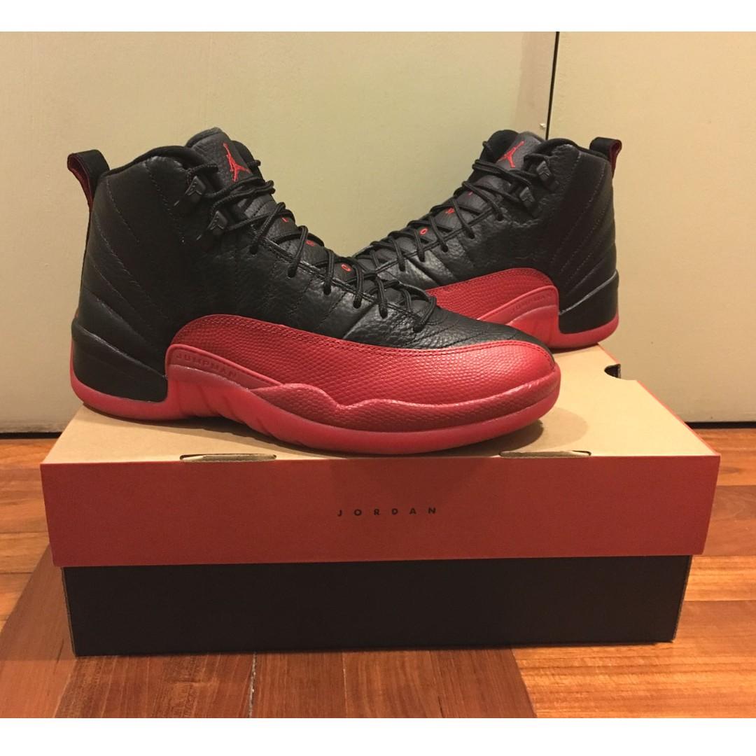 NIKE AIR JORDAN AJ 12 XII FLU GAME BRED OVO WINGS OFF WHITE UNC 1 TOE CHICAGO Carousell