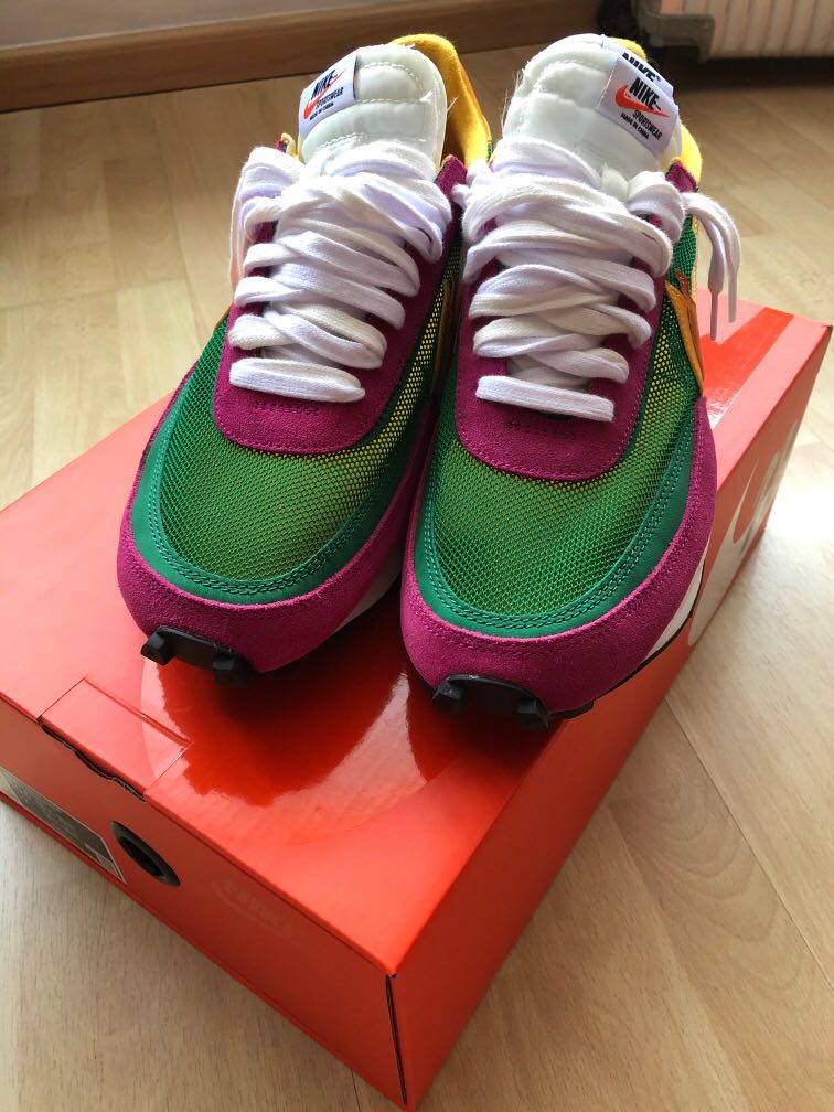 Nike x Sacai LDWaffle 'Pine Green' US10.5, Men's Fashion, Footwear ...