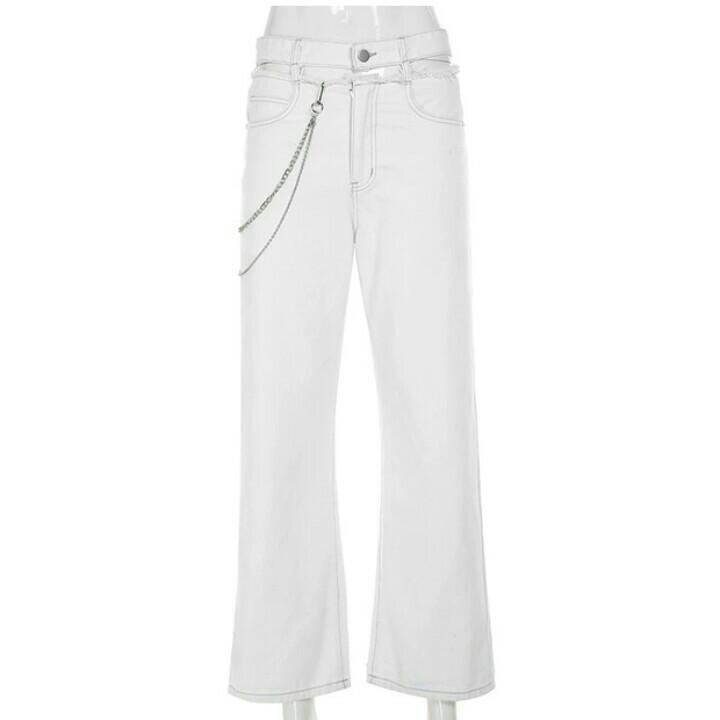 white washed pants