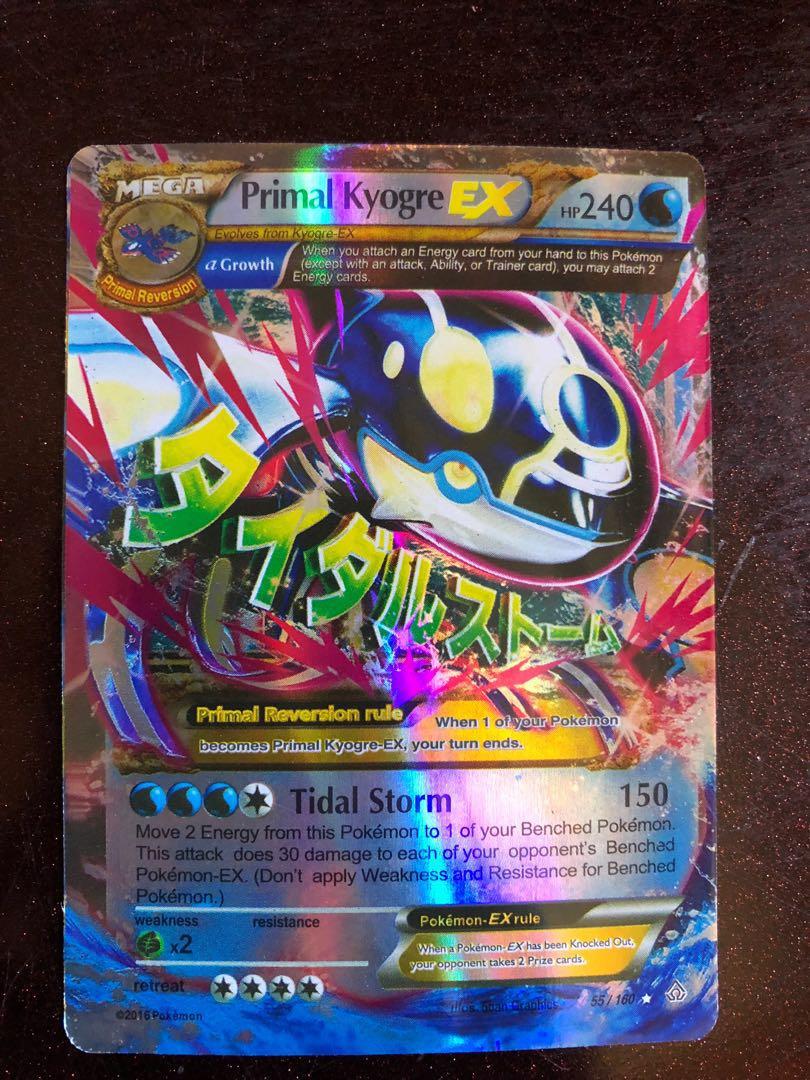 Pokémon Card Mega Primal Kyogre Ex On Carousell