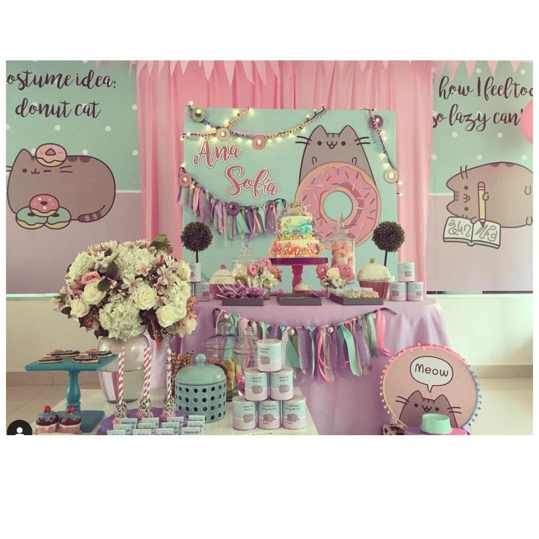 Pusheen themed cheap birthday party