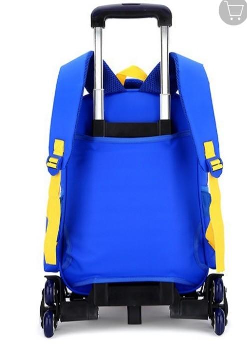 Quality Trolley kids backpack bag with sling bag (Category: Diaper Bags & Wetbags) located in Manila. Submitted by PickClickShip (Listing ID 253517385, Image 2). Description: Now on sale !!! Back to school trolley bag with small kit bag attached Trolley School Bag with detachable Sling Bag A quality, durable and waterproof trolley and sling bag for kids. - the backpack bag have main compartment, laptop pocket, 1 front compartment with zipper and 