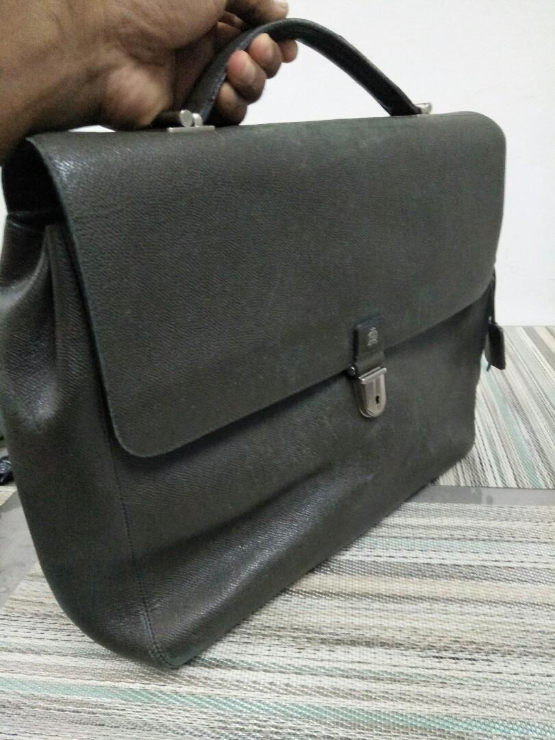 Rare vintage alfred dunhill taiga briefcase business bag leather, Men's ...