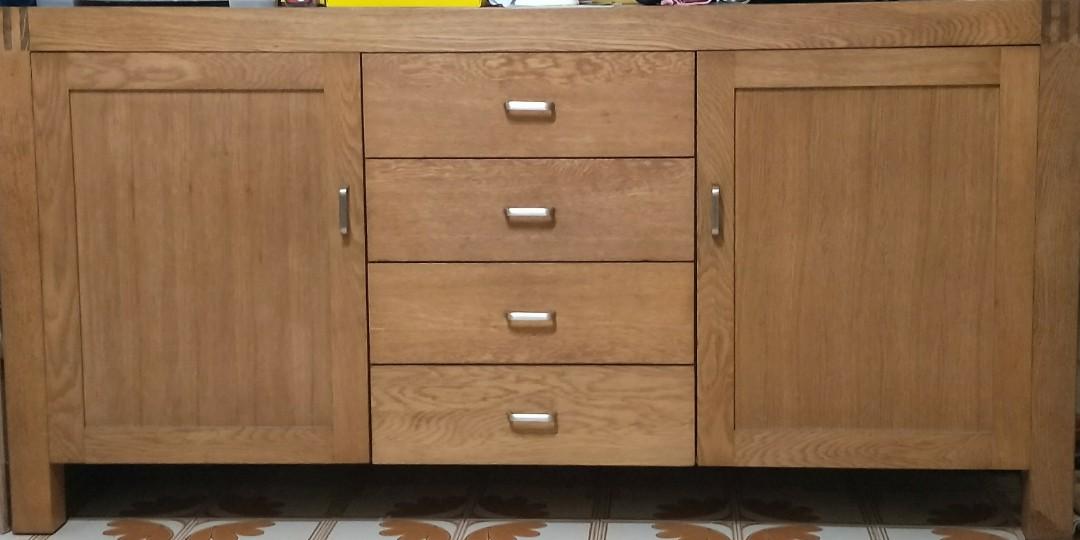 Solid Wood Cabinet With Drawers Furniture Shelves Drawers On Carousell
