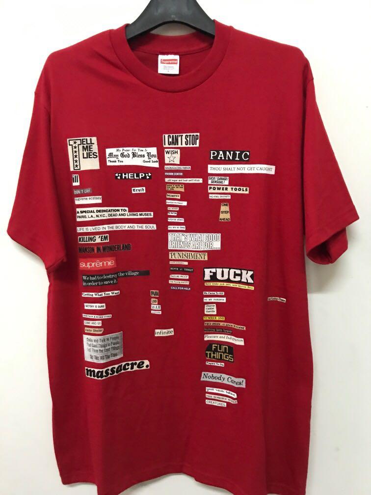 Supreme cutout tee outlet