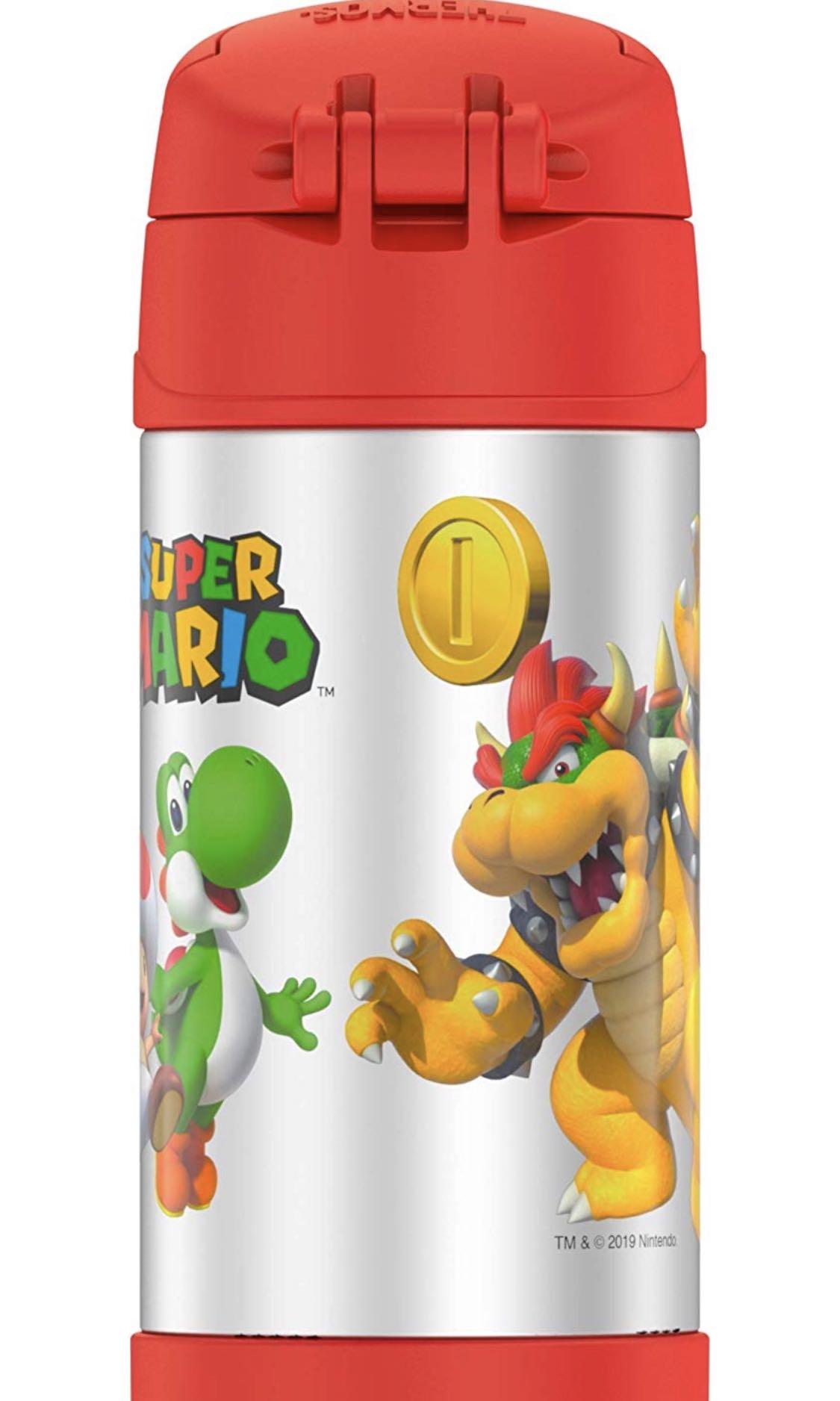 Thermos Funtainer Stainless Steel Food Jar (10 oz, Super Mario