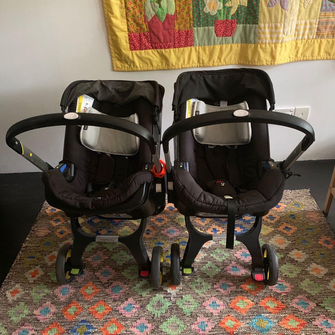 Twin Special pair of Doona car seat strollers