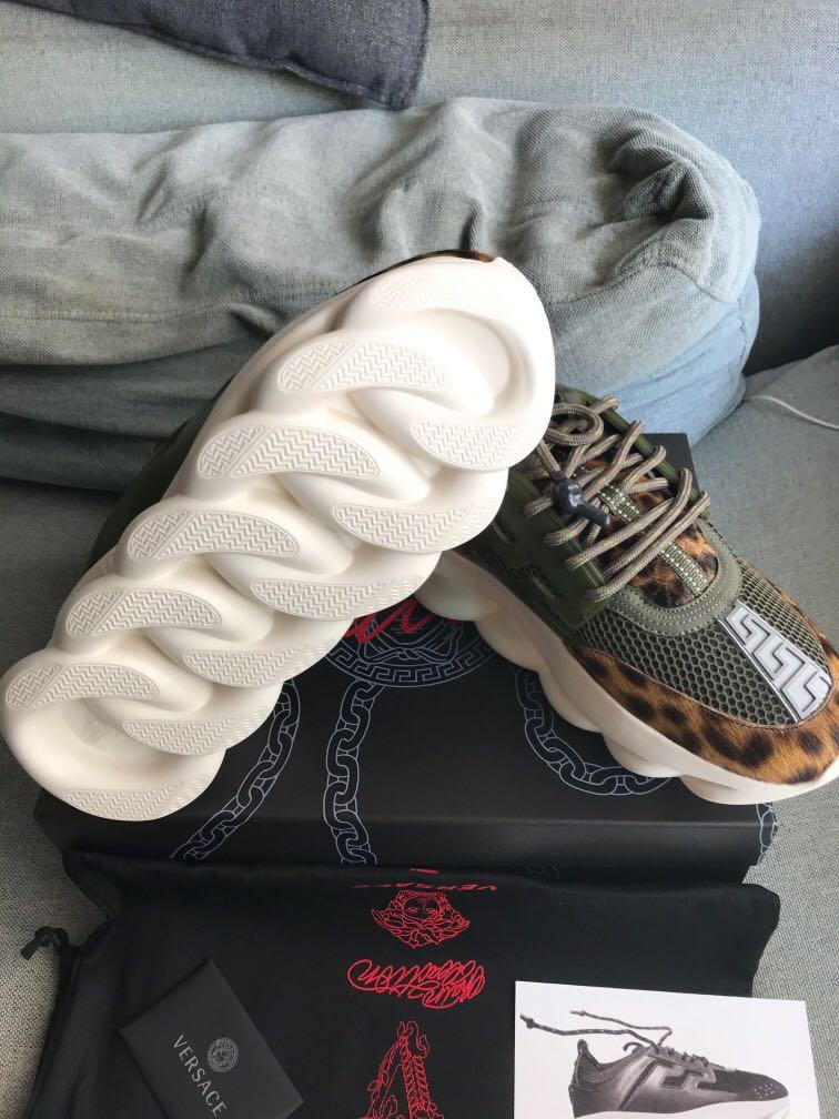 Cheetah print versace discount shoes