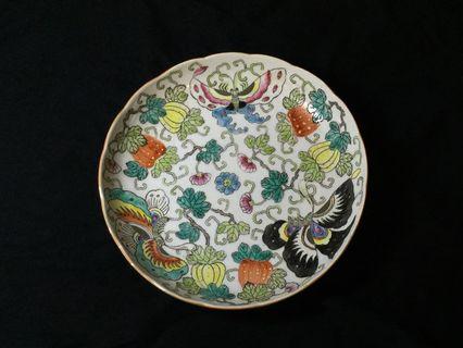 Butterfly & Fruits Painted Dish