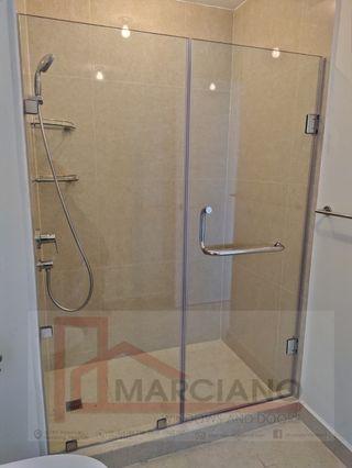Shower Enclosure Frameless Swing and Sliding Tempered Glass Wall Bathroom Mirror Aluminum Window and Doors Screen Table top Bevelled Mirror Contractor