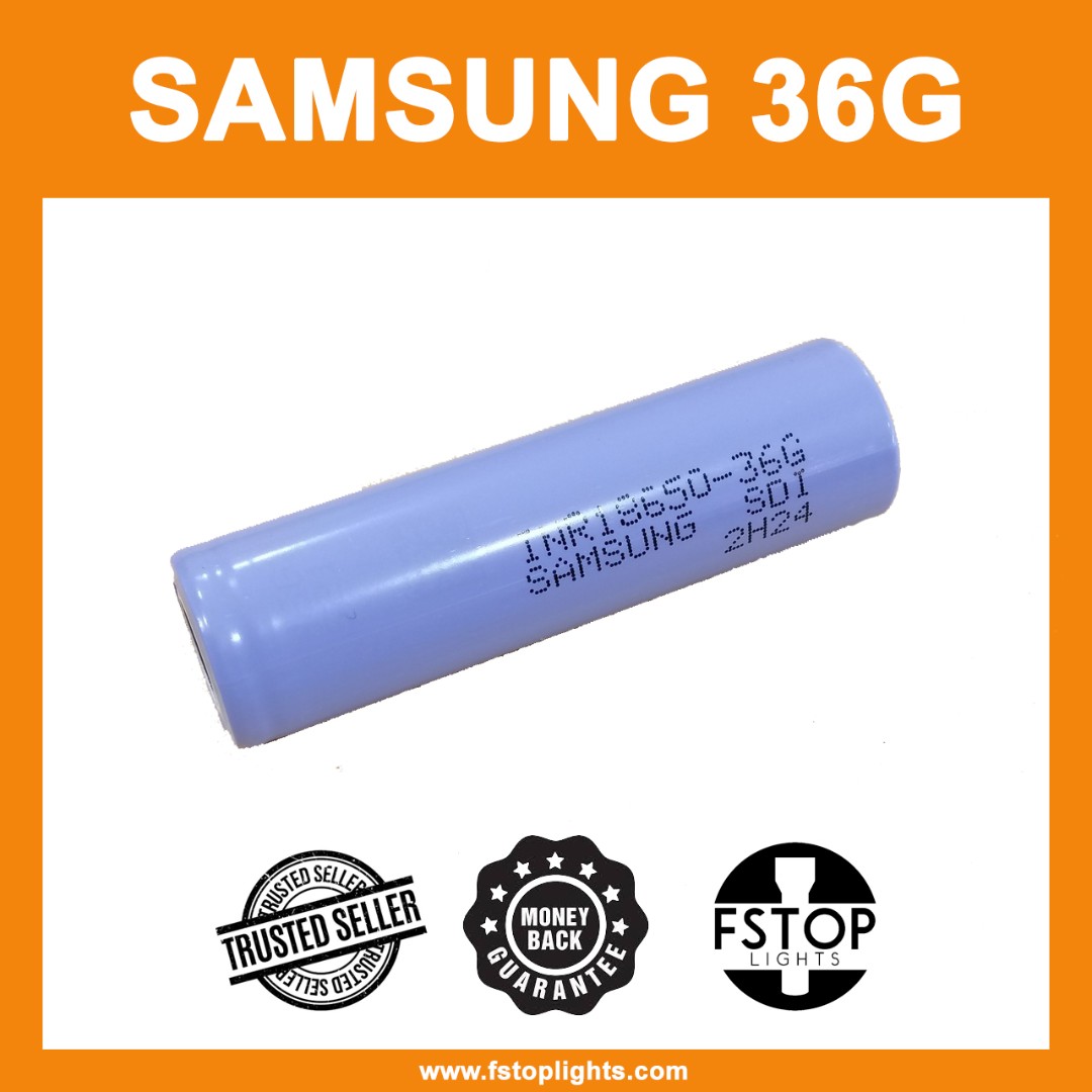 Samsung INR18650-36G High-Drain 10A Continuous Discharge 3.7V 3600mAh ...