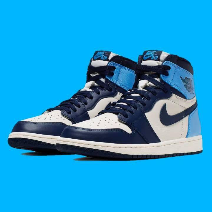 Air Jordan 1 Obsidian 7y, Men's Fashion, Footwear, Sneakers on Carousell