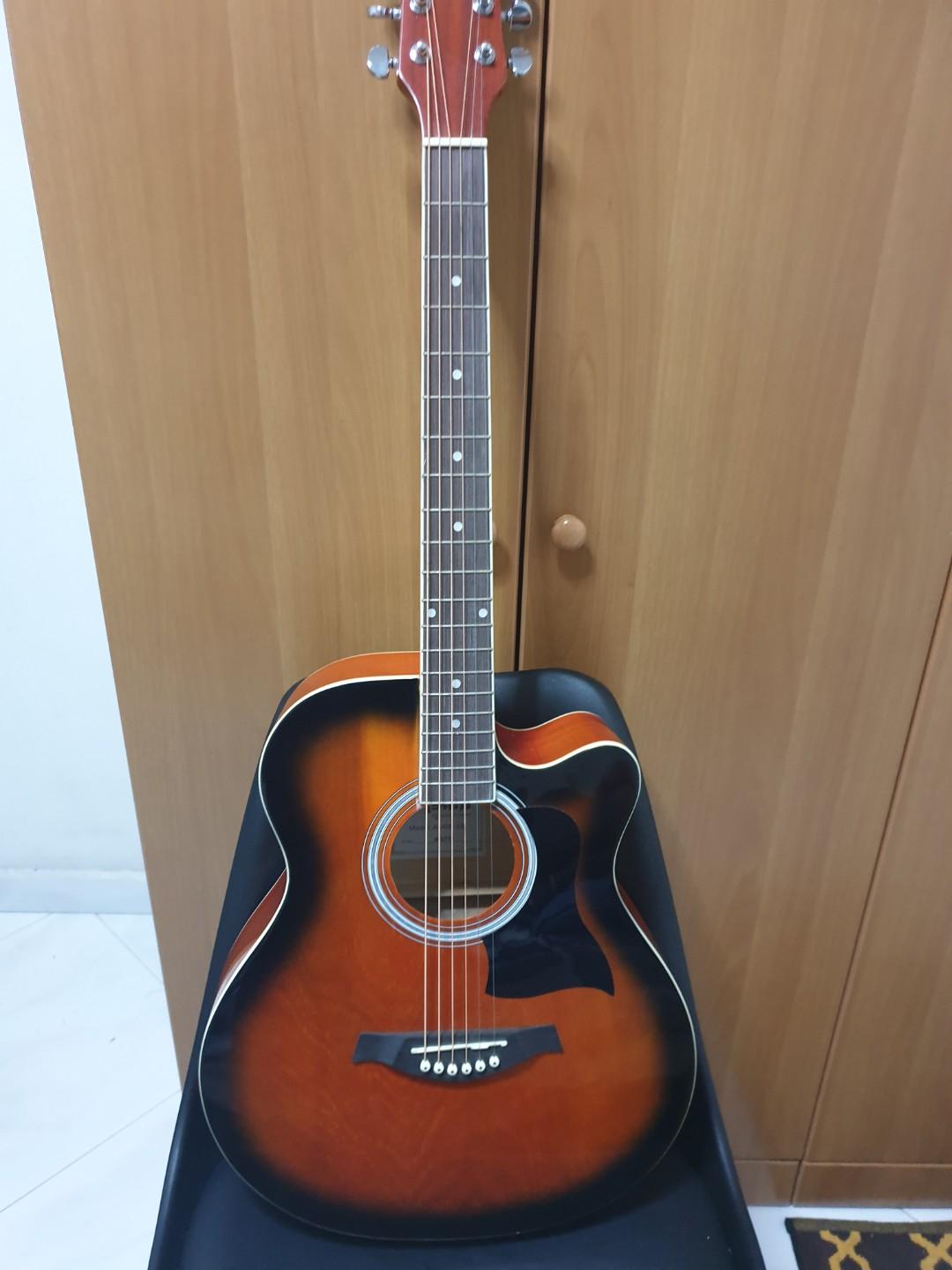 Asahi Acoustic Guitar original and good as new, Hobbies & Toys, Music
