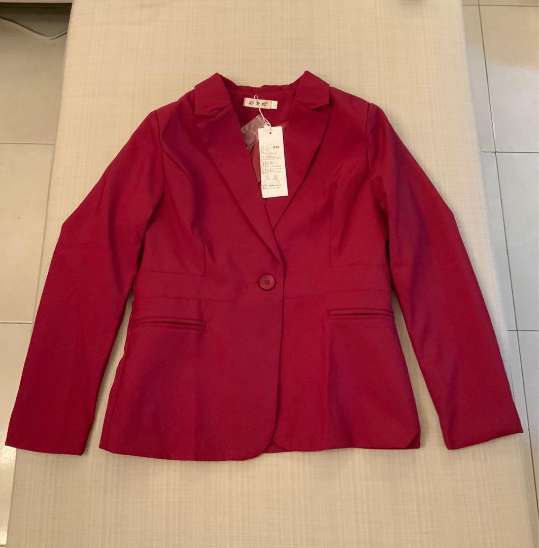Casual discount red jacket