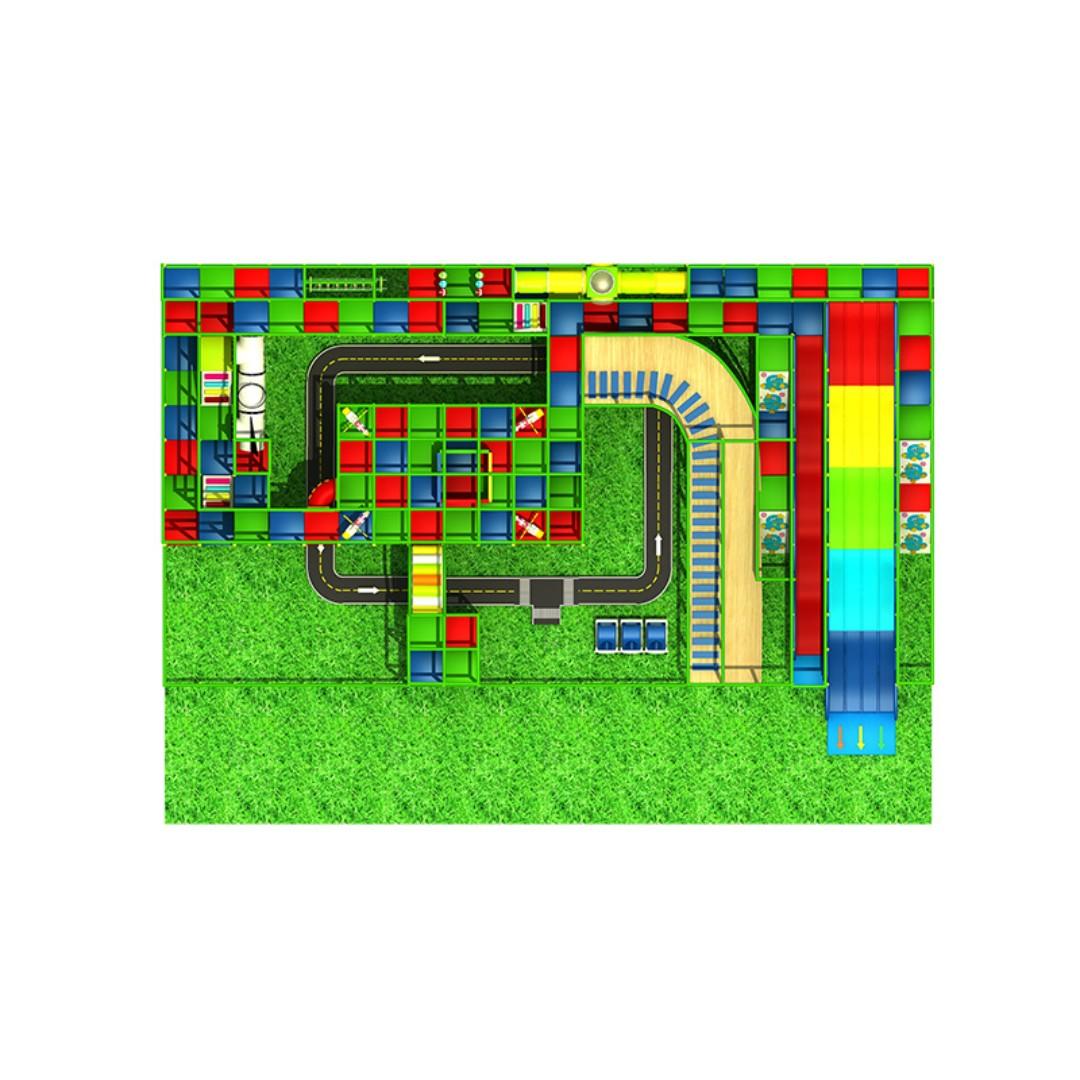 Castle Themed Customized Palm Tree Indoor Playground Indoor Playground