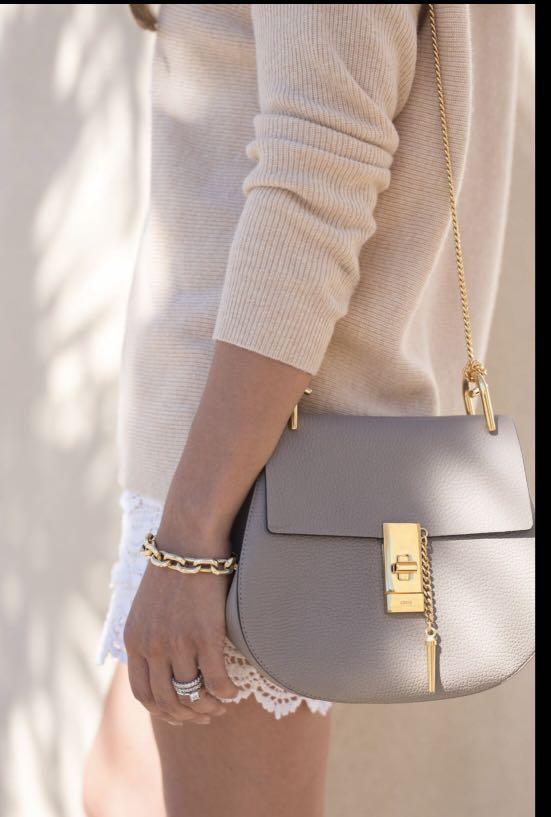 Chloe drew bag motty grey shop
