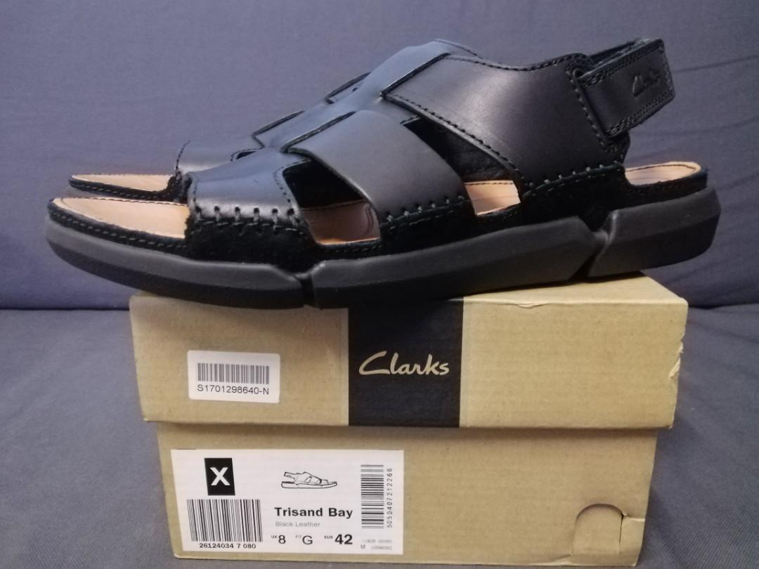 Clarks Trisand Bay Black UK9 NEW, Men's Footwear, Casual shoes on Carousell