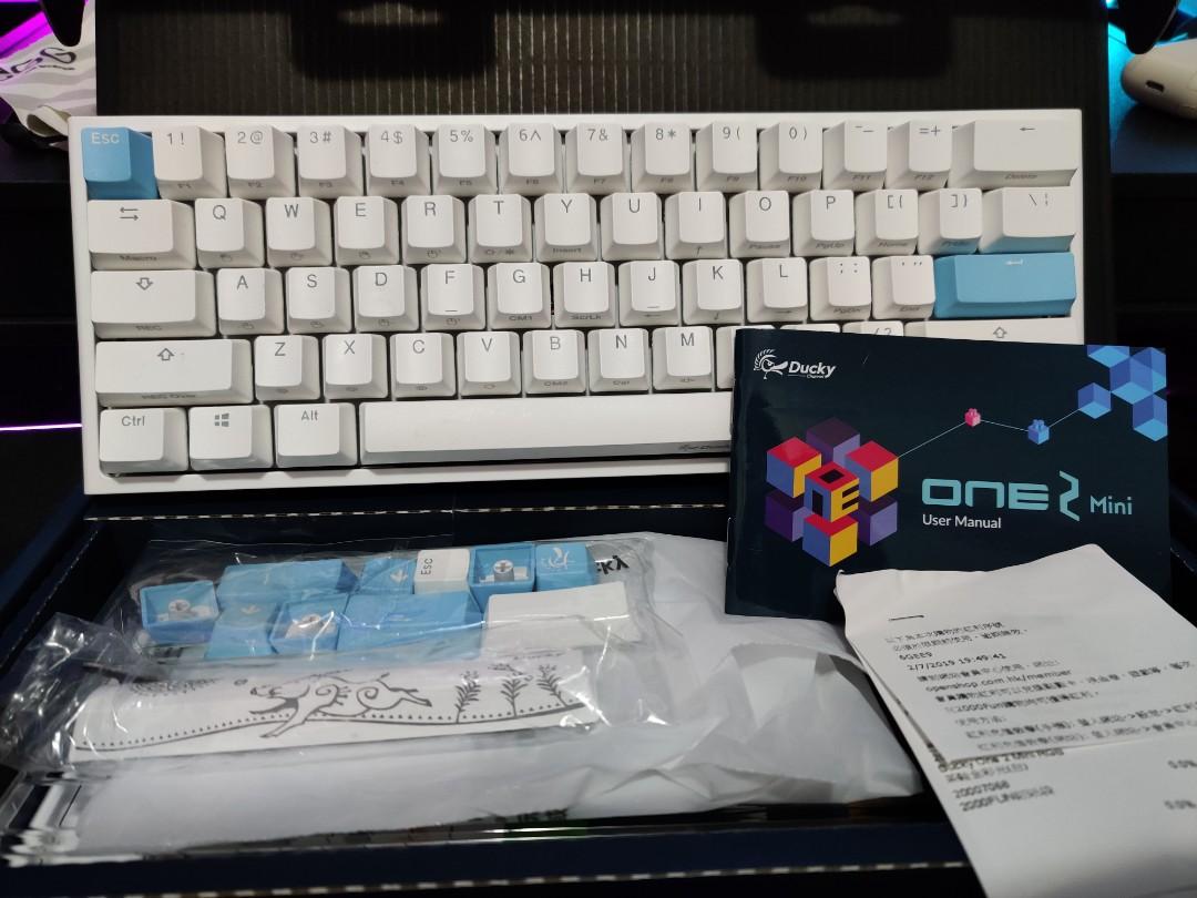 Ducky One 2 Mini White Brown Switch Like New Electronics