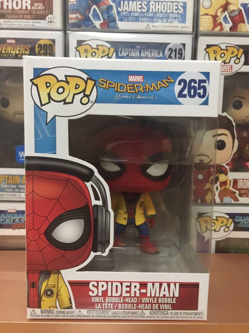 Funko Pop - Spiderman with Headphones Homecoming Pop #265, Hobbies & Toys,  Toys & Games on Carousell