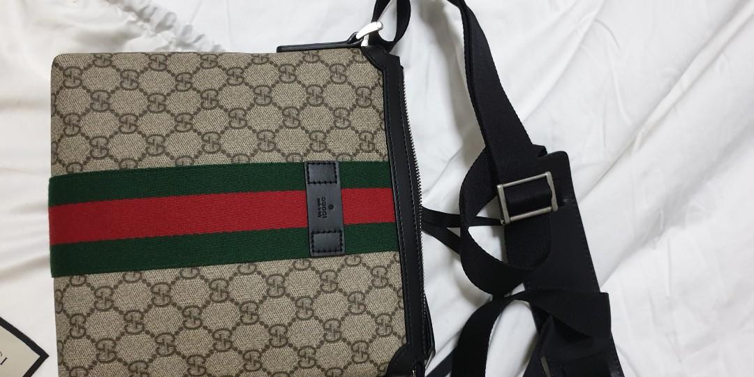 Gucci, Bags, Gucci Gg Supreme Soft Bookbag Bluered Web Blackgrey