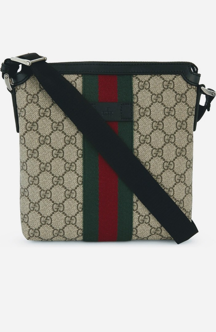 Gucci, Bags, Gucci Gg Supreme Soft Bookbag Bluered Web Blackgrey