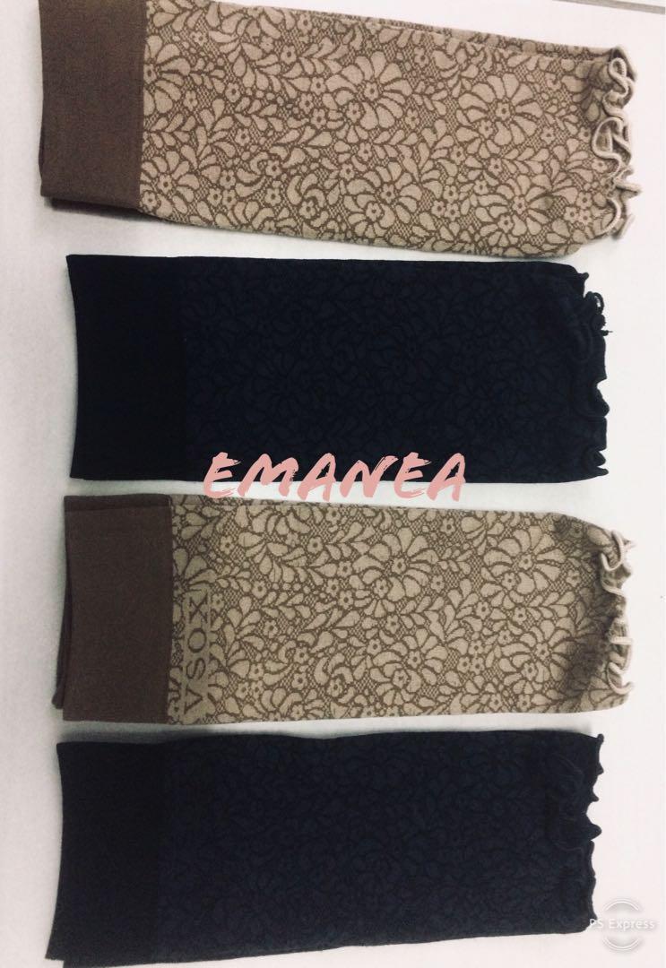 Handsocks batik (Category: Hijabs) located in Shah Alam. Submitted by emanea (Listing ID 253721230, Image 2). Description: Design baru.. Handsocks batik Sangat cantik Tak mudah koyak sebab made in Korea Rm12 shj.