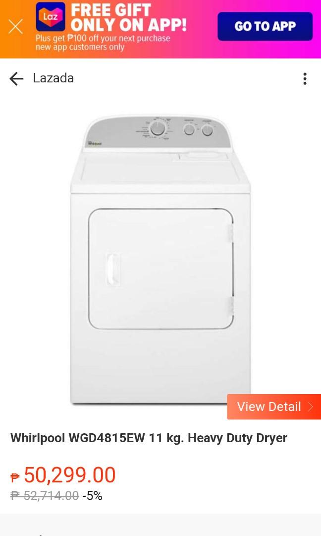 Heavy Duty Gas Dryer (Used), TV & Home Appliances, Washing Machines and