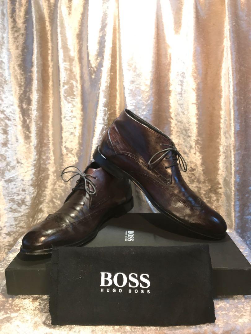 boss leather shoes