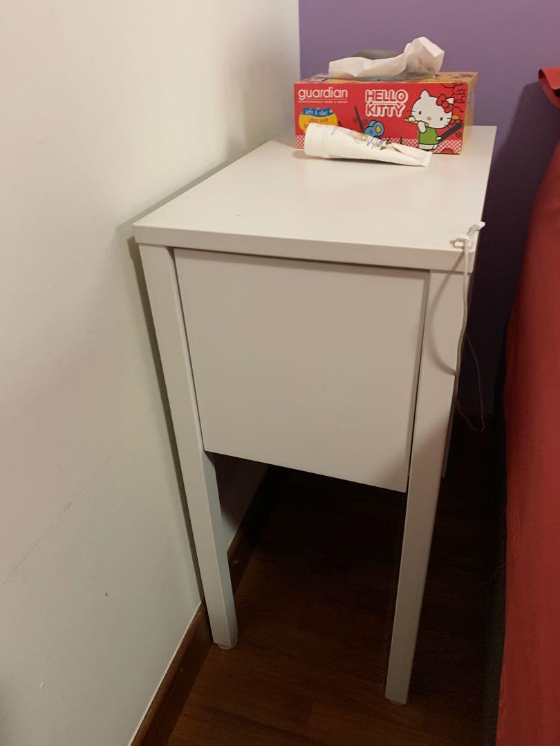 Ikea Nordli Bedside Table Furniture Shelves Drawers On Carousell