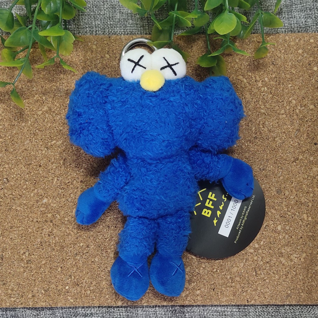 Kaws online plush keychain