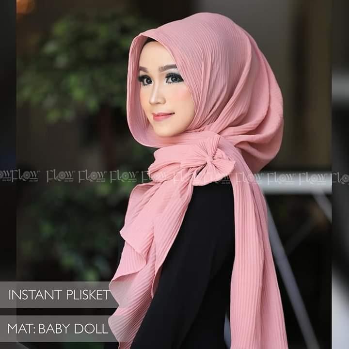 Kerudung Instan Hijab Jilbab Bergo Scarf Khimar Plisket Fesyen Wanita Muslim Fashion Syal Di Carousell