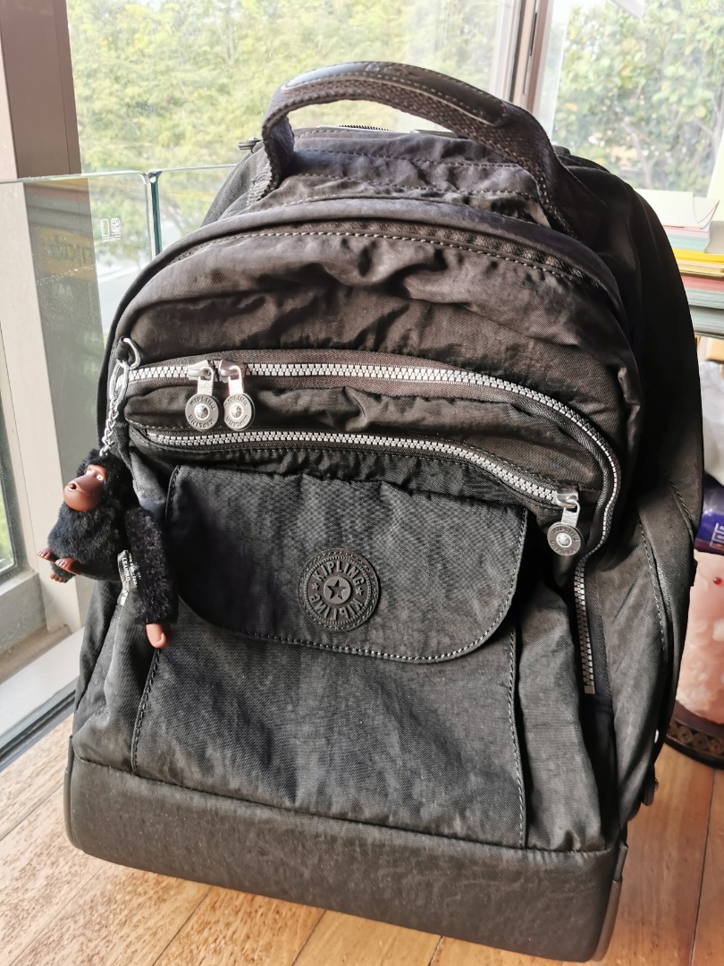Kipling luggage Sanaa Wheeled Rolling Backpack, Women's Fashion, Bags & Wallets, Backpacks on