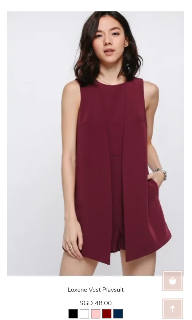 Vest playsuit Clearance