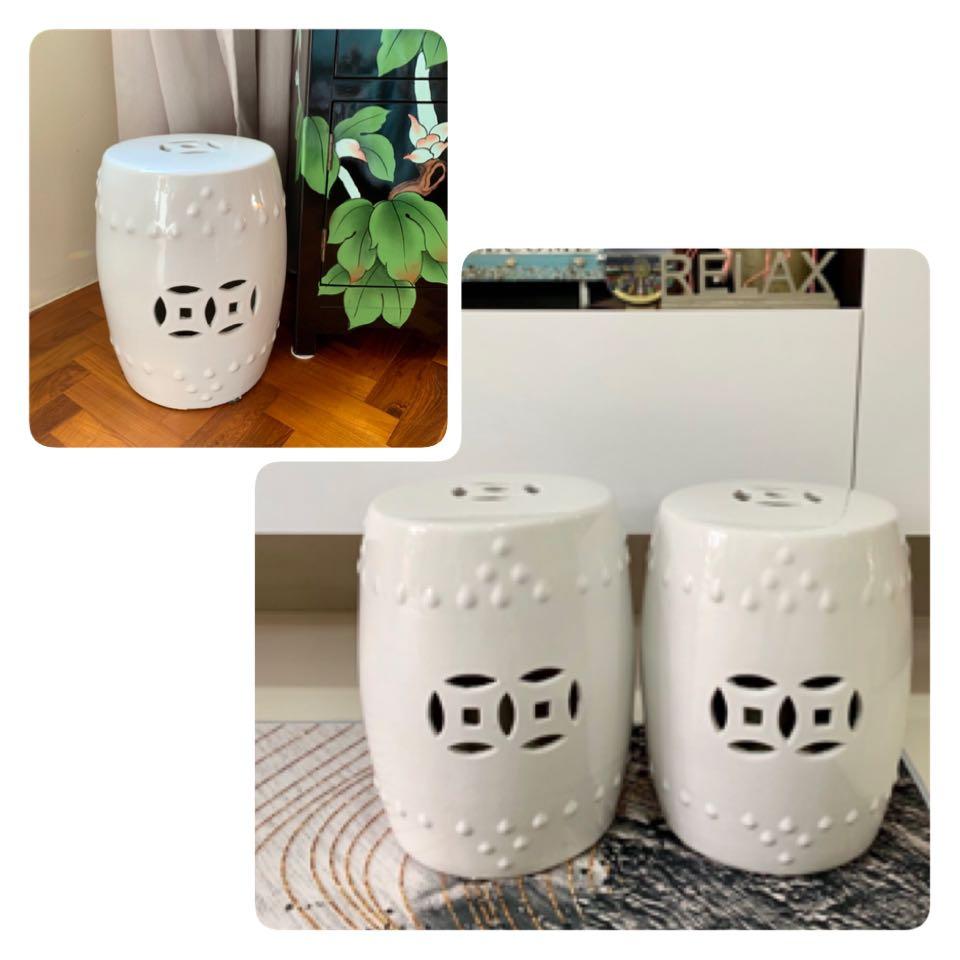 Mad Offer 34cm Small Porcelain Stool Side Table Furniture Home Decor Others On Carousell