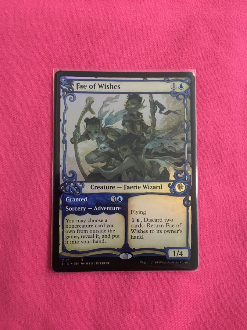 NM-Mint Throne of Eldraine Fae of Wishes // Granted x4 English Throne of