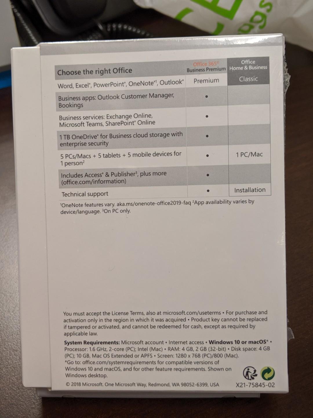 Microsoft Ms Office 19 Home And Business Electronics Others On Carousell