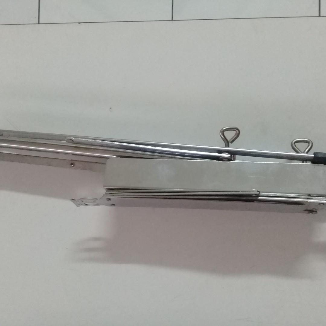 Music Sheet Stand (Category: Musical Instruments) located in Manila. Submitted by cristev.cristev (Listing ID 253705851, Image 2). Description: Music sheet stand, aluminum alloy or stainless steel, no brand, made in Taiwan, can reach 50" high, collapsible.