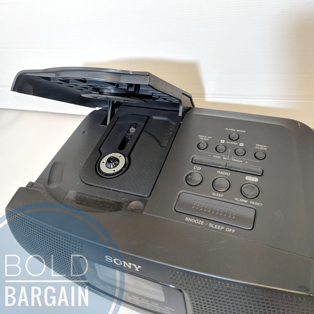 SONY ICF-CD820 Stereo CD Player AM FM Radio Alarm Clock, Everything ...