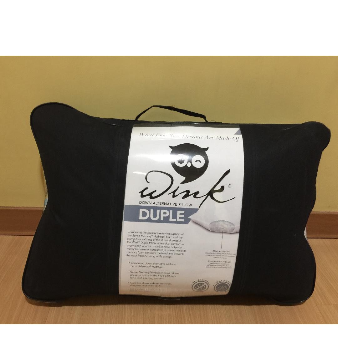 Uratex Wink Duple Pillow, Furniture & Home Living, Furniture, Bed