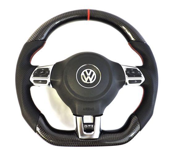 Volkswagen Golf Gti Mk6 Carbon Fibre Steering Wheel Car