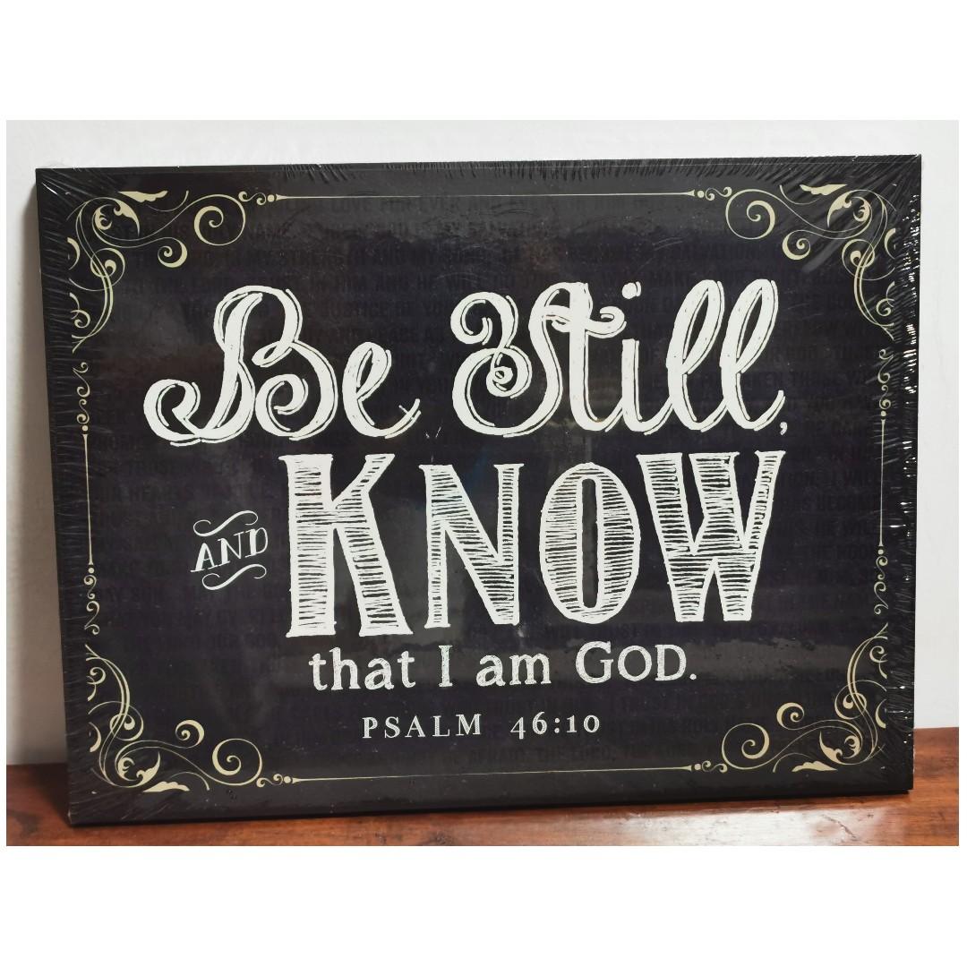 Wood Wall Art Be Still And Know That I Am God Psalm 46 10