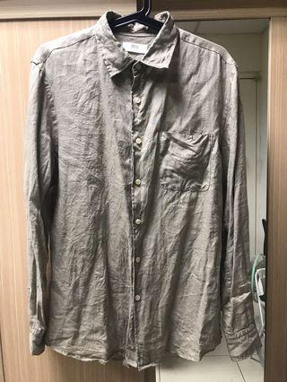 Uniqlo亞麻襯衫