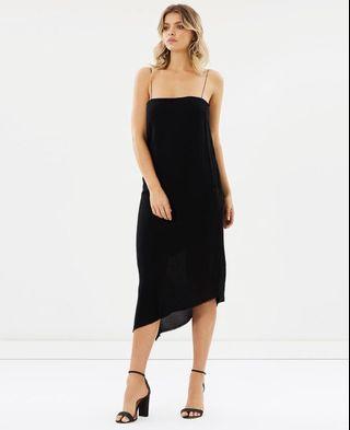 Bec & Bridge “Foxtrot” Black Slip Dress (size 6)