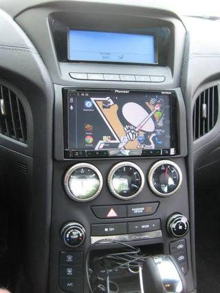 Genesis coupe Hyundai Radio Panel Kit Android Pioneer Alpine Kenwood Sony Camera TV plus