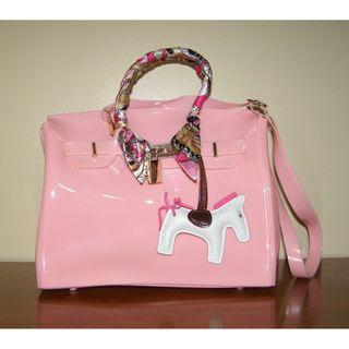 Big Baby Pink Authentic BEACHKIN Jelly Bag Set, 30 cm, Good Quality