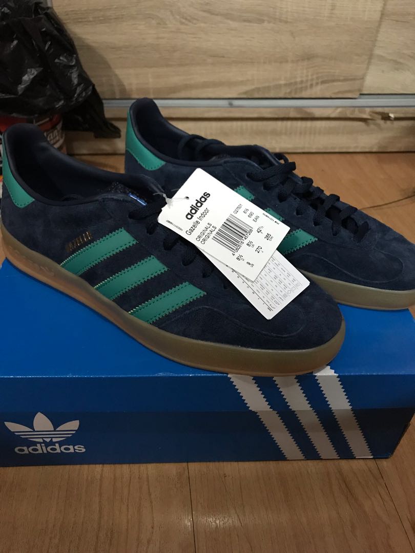 Adidas Gazelle Indoor Green Stipe 