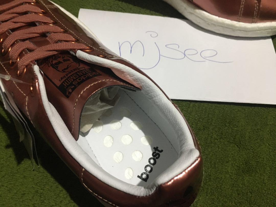 Adidas Stan Smith Boost BB0107 Copper Authentic for Women (Category: Sneakers) located in Quezon City. Submitted by mjsee21 (Listing ID 253925205, Image 3). Description: Adidas Stan Smith Boost BB0107 Copper Size 7 US Women Authentic BNIB.
