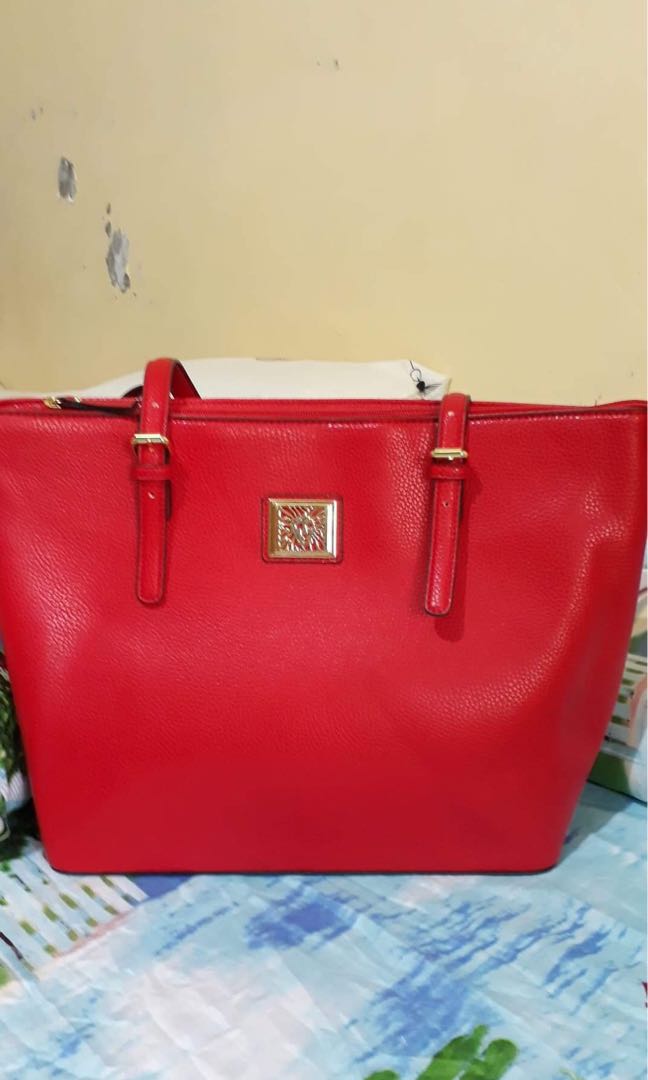 anne klein red bag